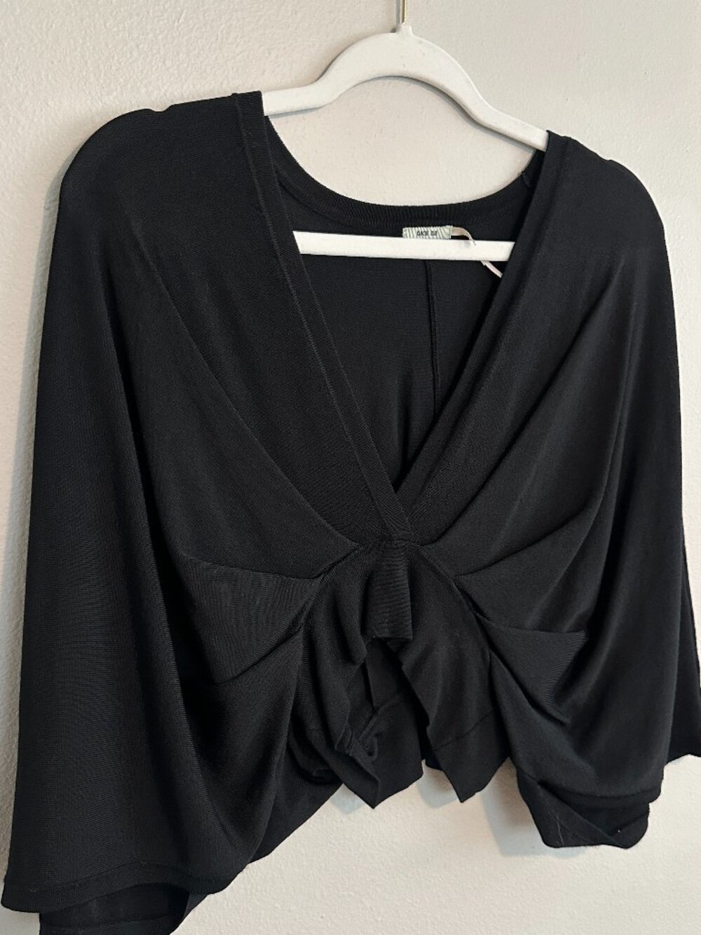 Black V Neck Top